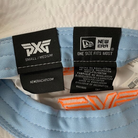 PXG New Era Neon Orange Unstructured Bucket Hat White S/M - Picture 9 of 9